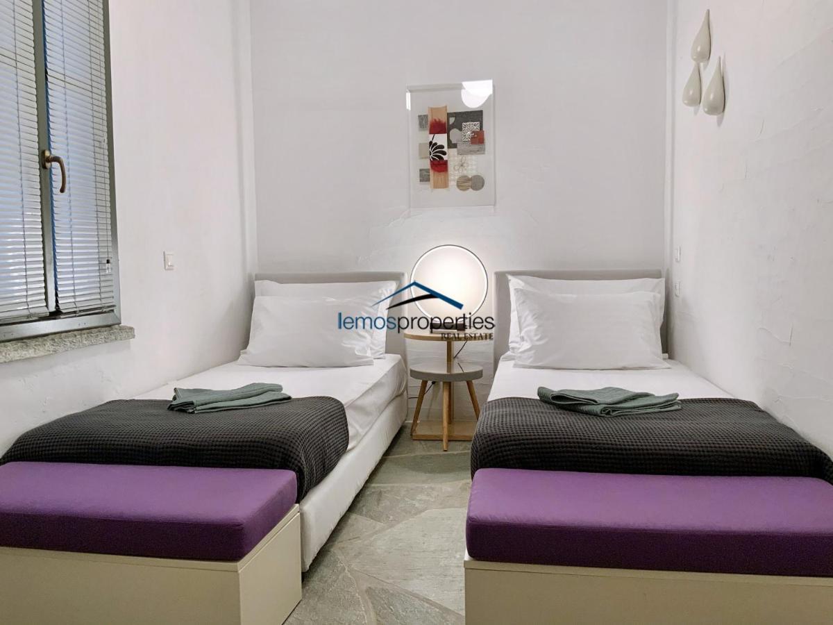 Aqua Blue, Only 100 Meters From The Beach Of Gialiskari Ioulis المظهر الخارجي الصورة