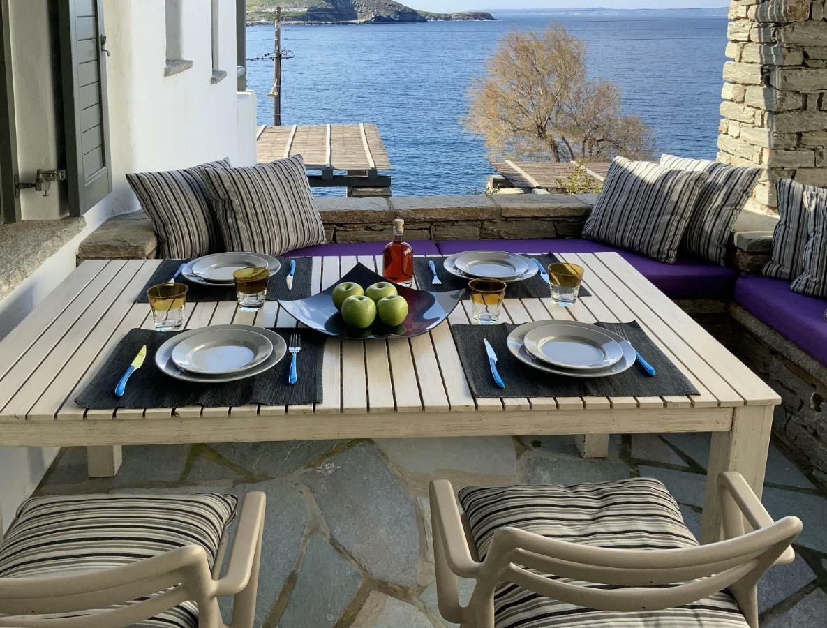 Aqua Blue, Only 100 Meters From The Beach Of Gialiskari Ioulis المظهر الخارجي الصورة